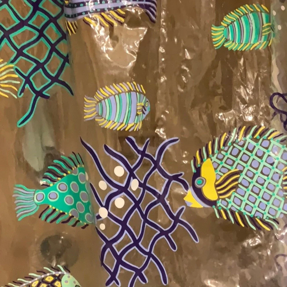 Fish shower curtain